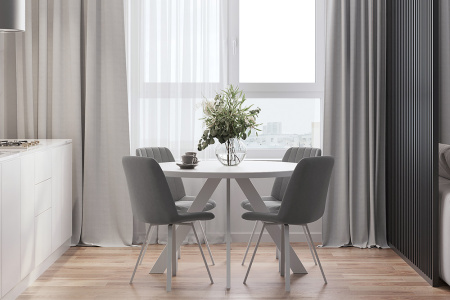 Стул B224-M (B224-m LIGHT GREY VL08, W)